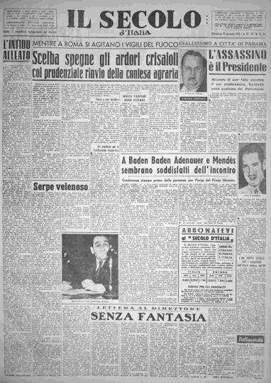 domenica 16 gennaio 1955