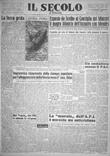 martedì 18 gennaio 1955