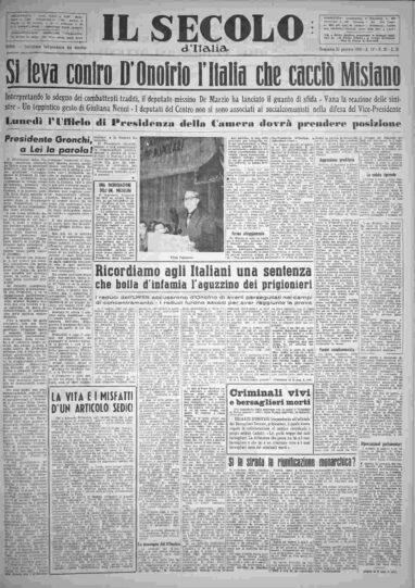 domenica 23 gennaio 1955