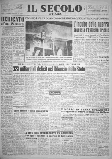 domenica 30 gennaio 1955