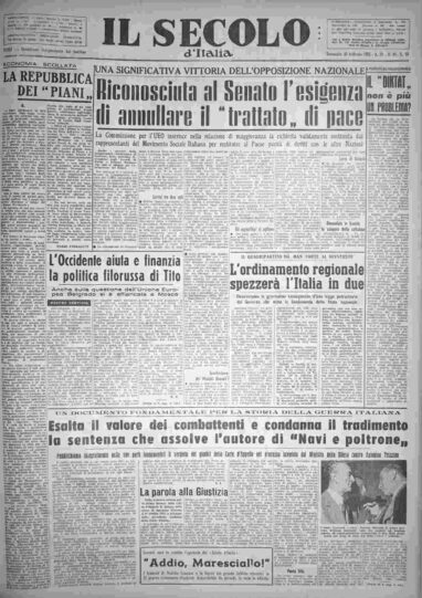 domenica 20 febbraio 1955