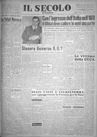 sabato 26 febbraio 1955