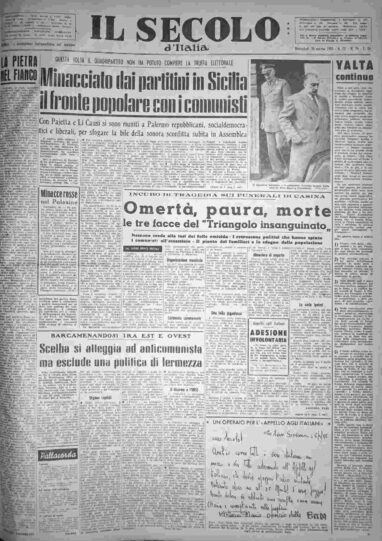 mercoledì 30 marzo 1955