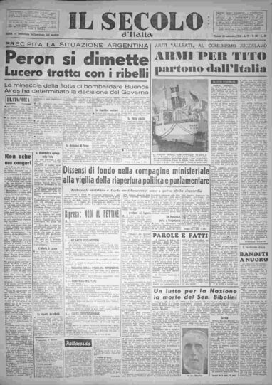 martedì 20 settembre 1955