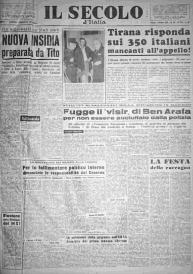 sabato 1 ottobre 1955