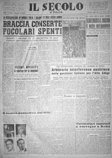 domenica 2 ottobre 1955