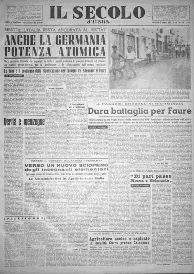 mercoledì 5 ottobre 1955