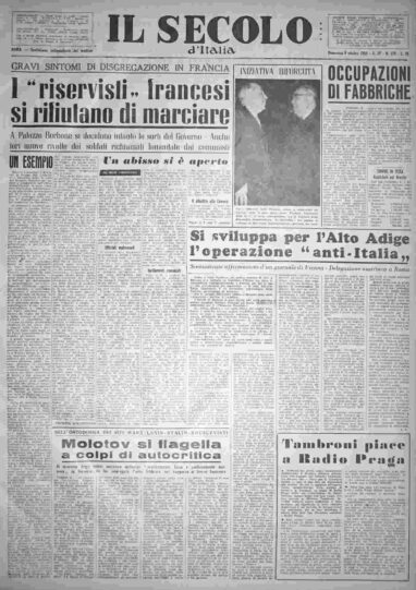 domenica 9 ottobre 1955