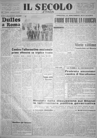mercoledì 19 ottobre 1955