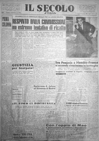martedì 10 gennaio 1956