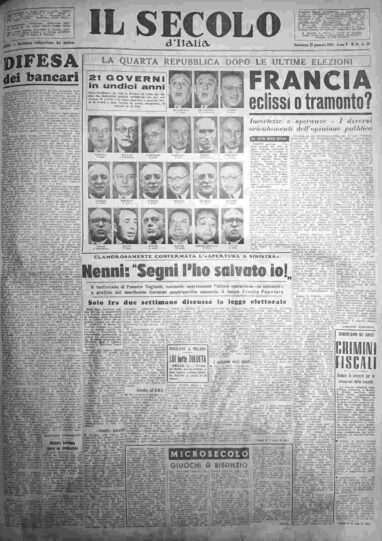domenica 22 gennaio 1956