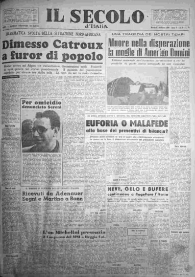 martedì 7 febbraio 1956