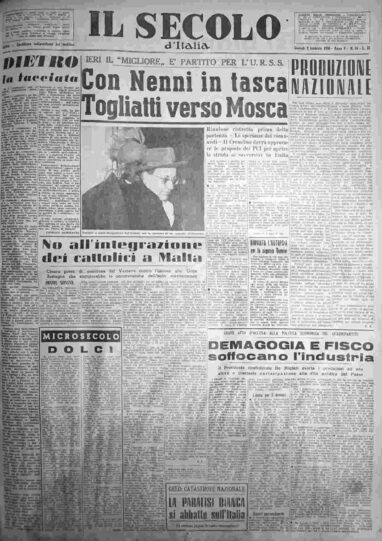 giovedì 9 febbraio 1956
