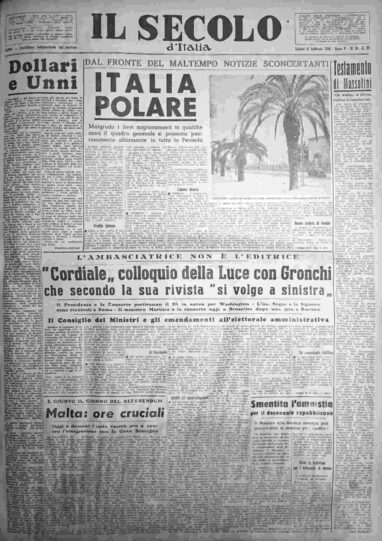 sabato 11 febbraio 1956