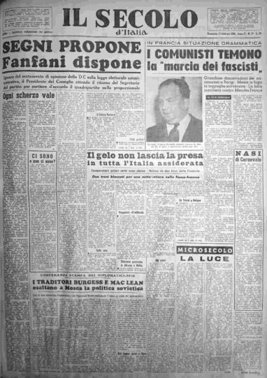 domenica 12 febbraio 1956
