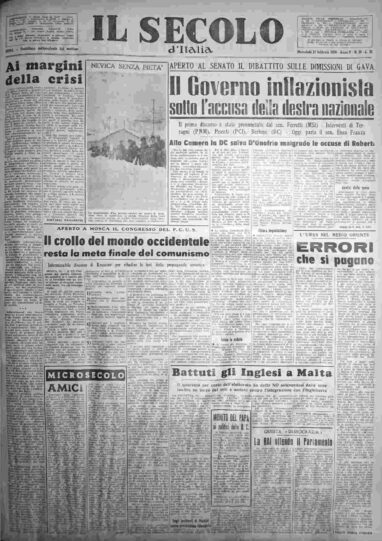 mercoledì 15 febbraio 1956