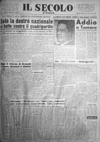 mercoledì 22 febbraio 1956