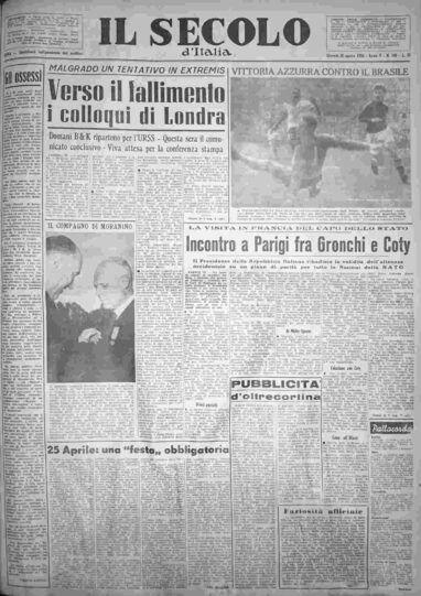 giovedì 26 aprile 1956