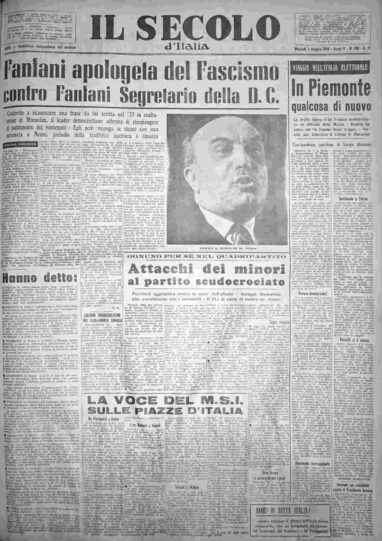 martedì 1 maggio 1956