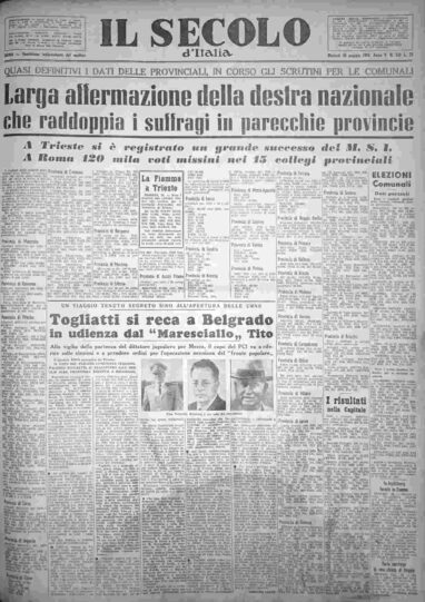 martedì 29 maggio 1956