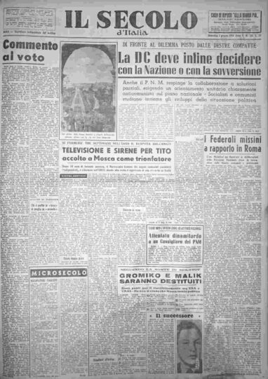 domenica 3 giugno 1956