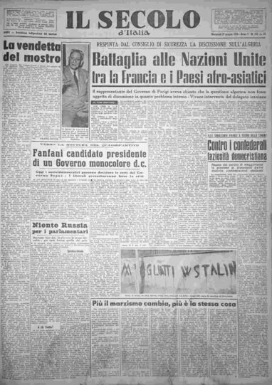 mercoledì 27 giugno 1956