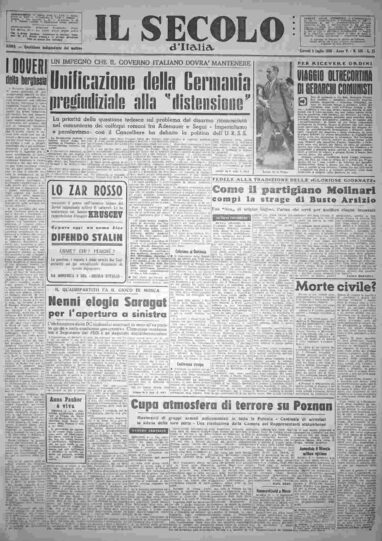 giovedì 5 luglio 1956