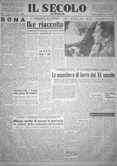 mercoledì 11 luglio 1956
