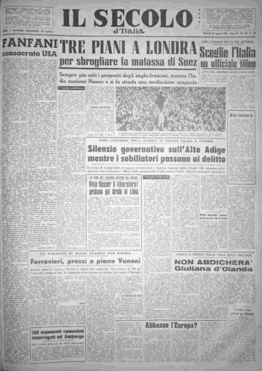 martedì 21 agosto 1956