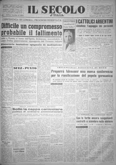 mercoledì 22 agosto 1956