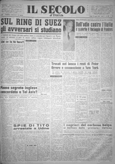 sabato 25 agosto 1956