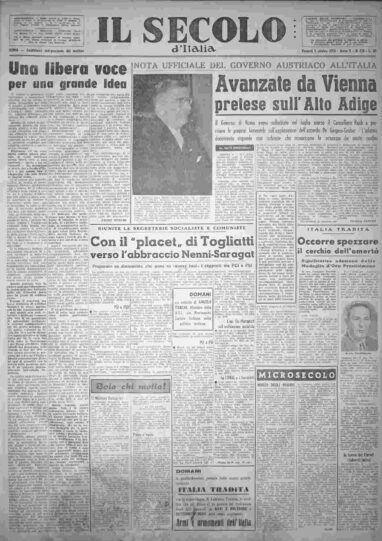 venerdì 5 ottobre 1956