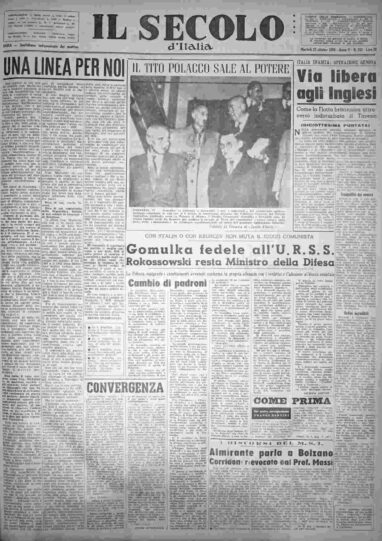 martedì 23 ottobre 1956
