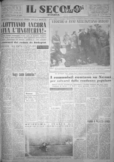 lunedì 12 novembre 1956
