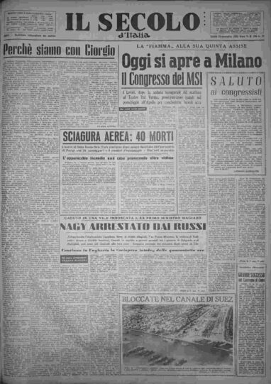 sabato 24 novembre 1956