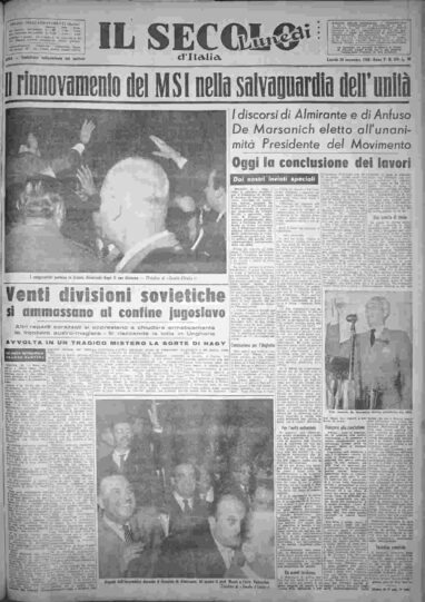 lunedì 26 novembre 1956