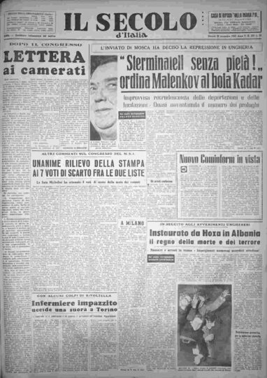 giovedì 29 novembre 1956