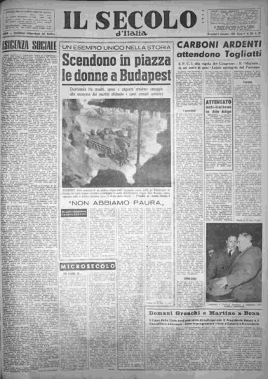 mercoledì 5 dicembre 1956