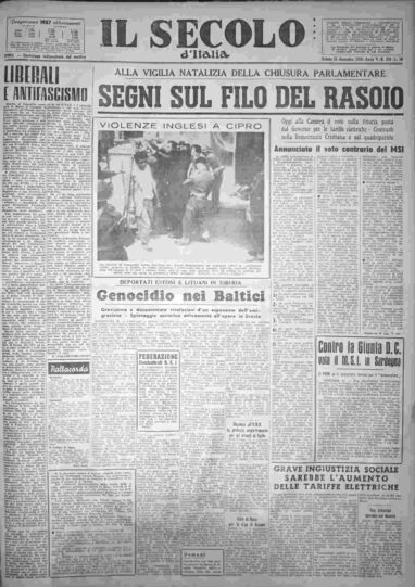 sabato 22 dicembre 1956