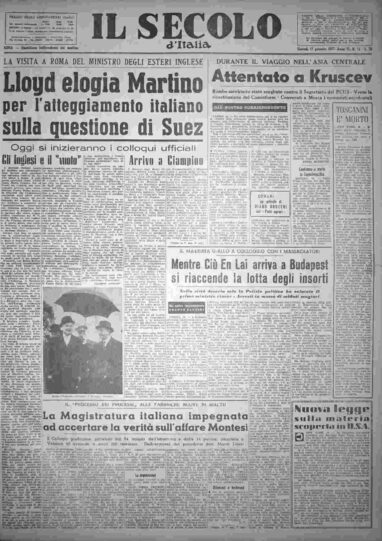 giovedì 17 gennaio 1957