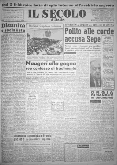 mercoledì 23 gennaio 1957