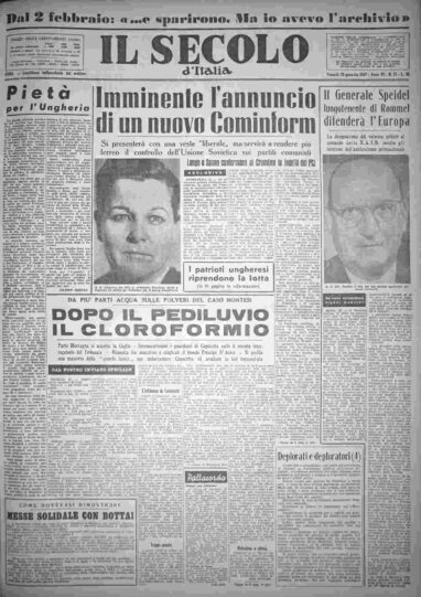 venerdì 25 gennaio 1957