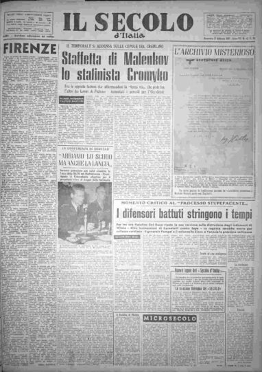 domenica 17 febbraio 1957