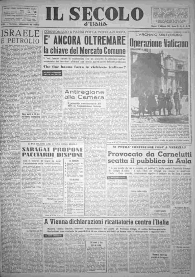 giovedì 21 febbraio 1957