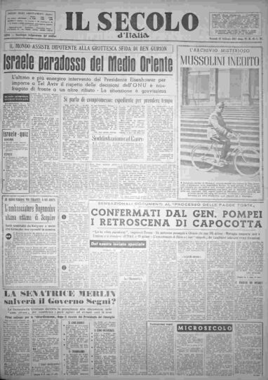 venerdì 22 febbraio 1957