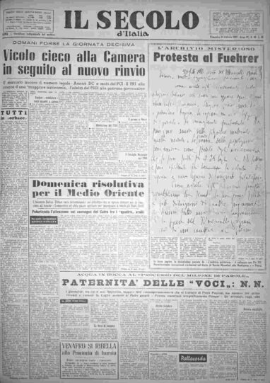 domenica 24 febbraio 1957