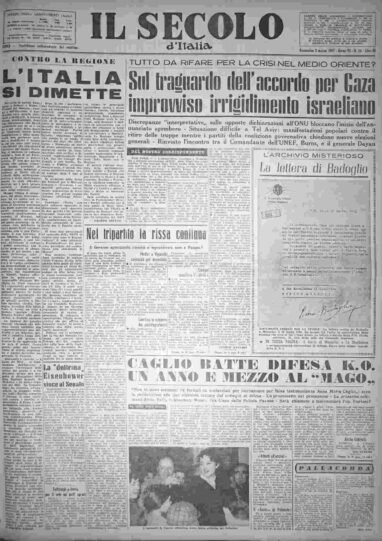 domenica 3 marzo 1957