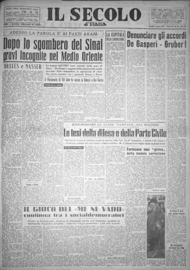 giovedì 7 marzo 1957