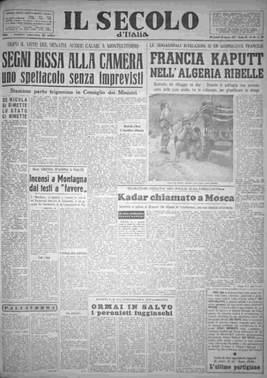 mercoledì 20 marzo 1957