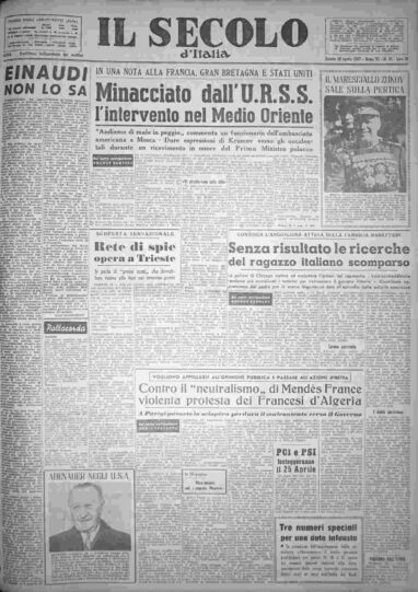 sabato 20 aprile 1957